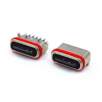 CX003 TYPE C 6PIN SMT 防水有鋼片